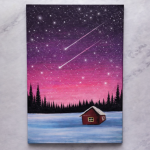 Shooting Stars Night Wall Art